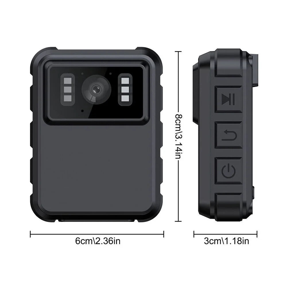 Police Body Camera - Mini Camcorder with 1080P Audio Video  and  Night Vision