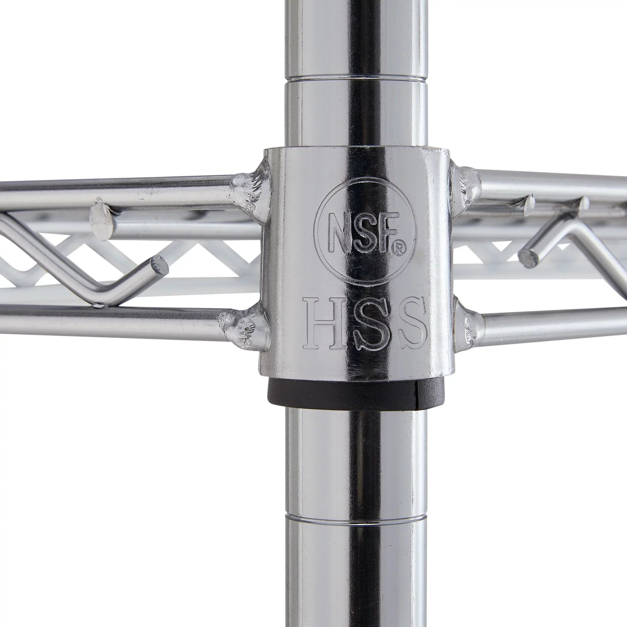 Hyper Tough Steel 4-Tier Storage Shelf Unit 72" x 60" x 24", 4000lb Total Capacity, Chrome