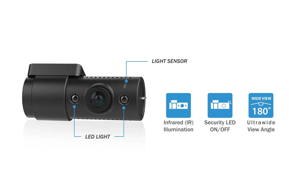 BlackVue -2CH- Front + Infrared Interior Dash Cam With 128GB Card | Cloud-Ready 1080p 60FPS  & WiFi