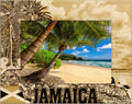 Jamaica Laser Engraved Wood Picture Frame Landscape (5 x 7)