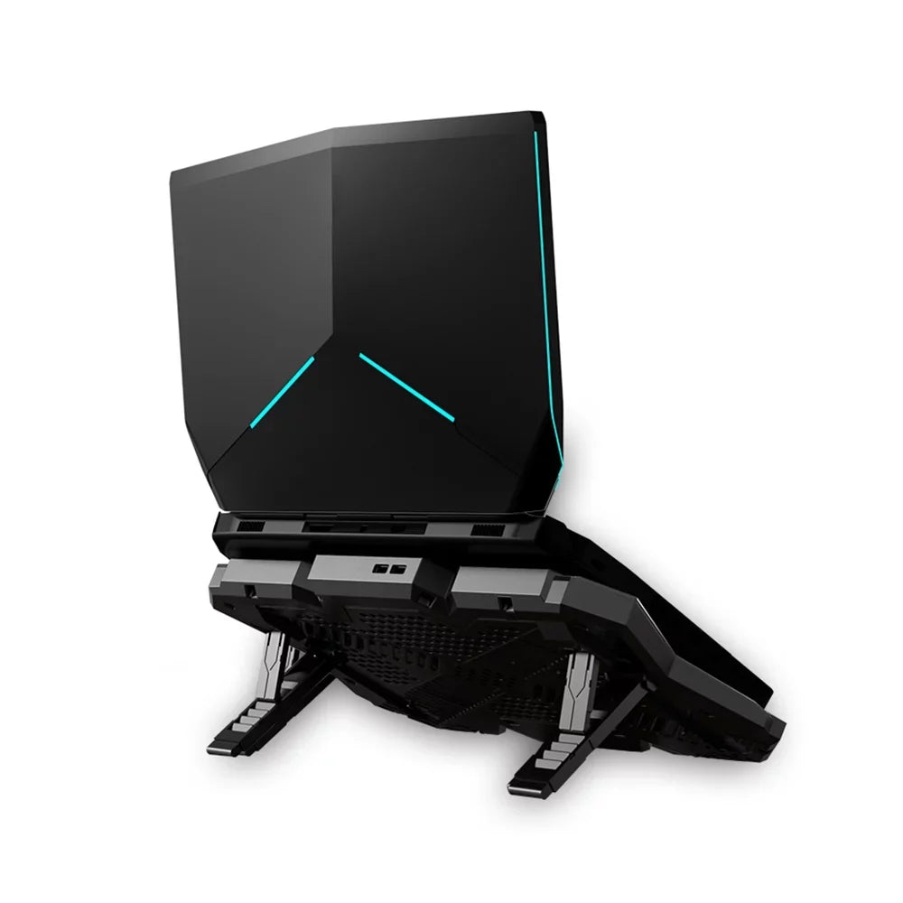 Laptop Cooler Stand with 6 Fans, Adjustable Wind Speed, and Mute Design