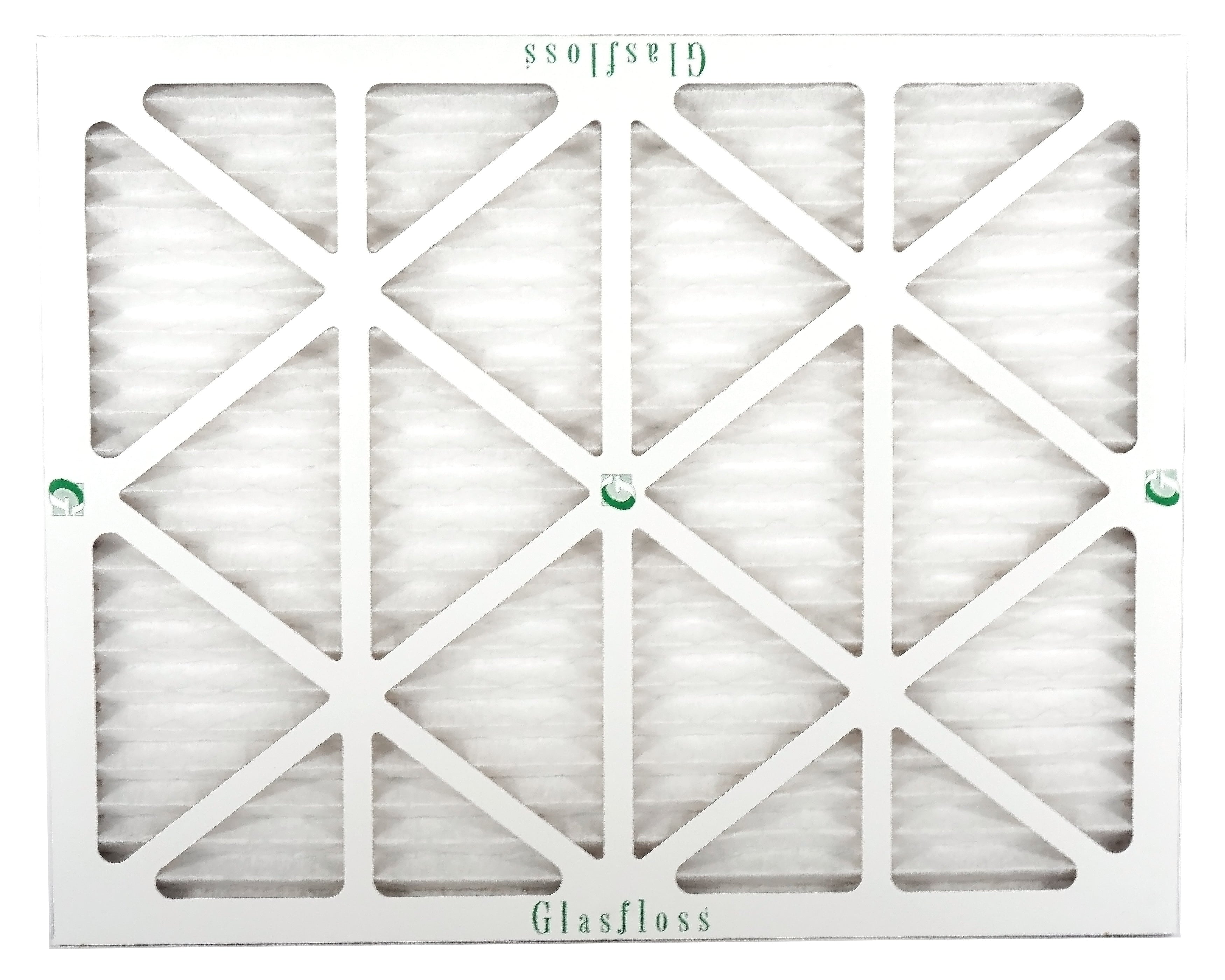 Glasfloss 14x22x1 -  10 -Qty:12 - Furnace Air Filter - Made in  (Actual Size: 13.5 x 21.5x7/8 inch)