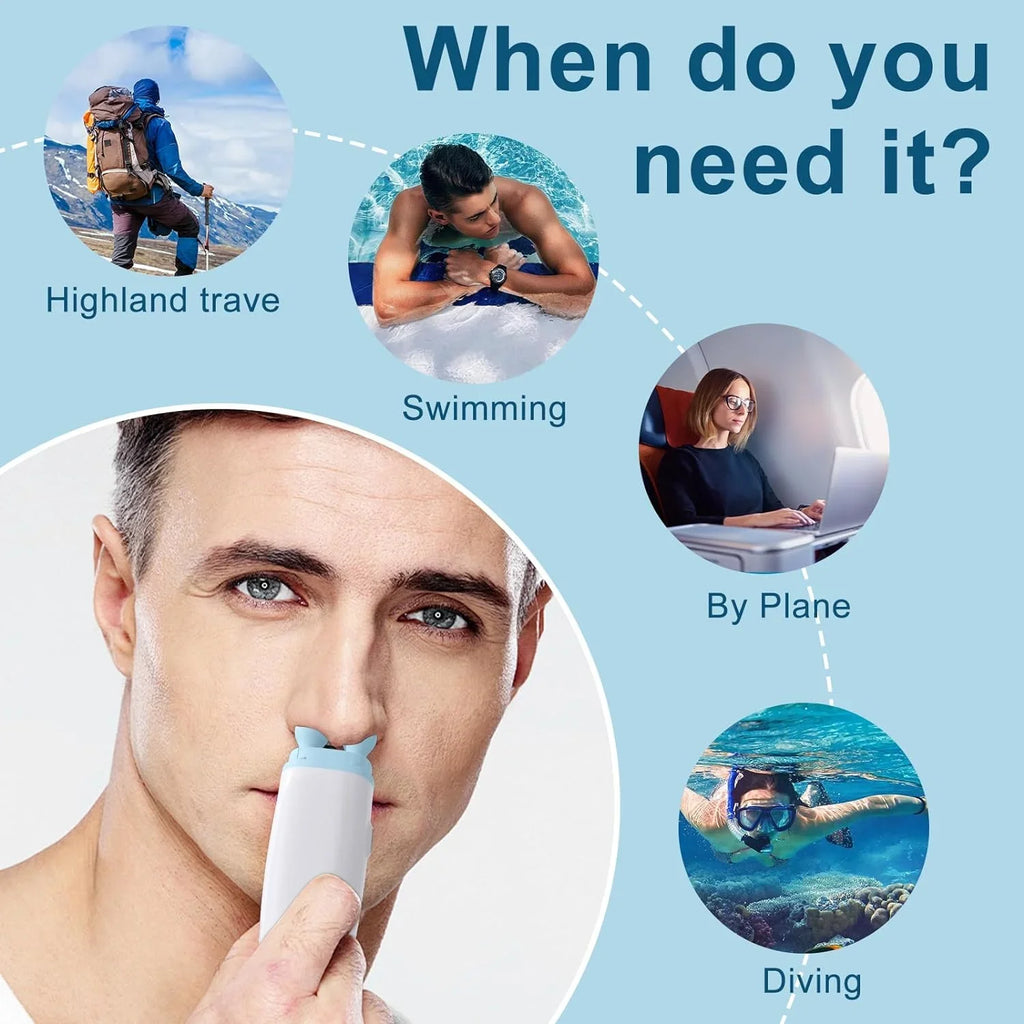 Ear Pressure Relief Device,  Cleared Balanced Ear Pressure Expander, Tinnitus Relief for Ringing Ears Dual Head, Eustachi Ear Unclogger, Single Side Plug Design with One Replacement Head