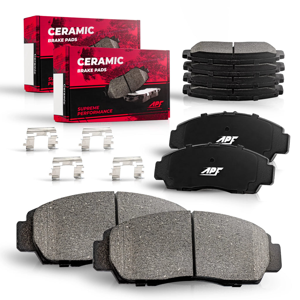 Front and Rear Ceramic Carbon Fiber Pads for 1998-2002 Ford Ranger