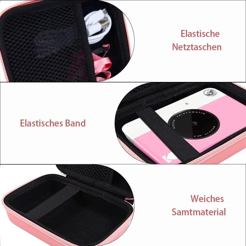 Kids Camera Case Compatible with Kodak Printomatic Digital Instant Print Camera(Case Only) (Pink)