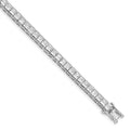 Auriga 925 Sterling Silver Rhodium Plated Zirconia Tennis Bracelet 7.5 inch for Women(- 7.5inch)