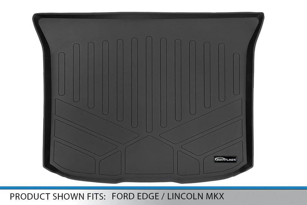 All Weather Custom Fit Cargo Trunk Liner Floor Mat Black Compatible With 2007-2014 Ford Edge / 2011-2015 Lincoln