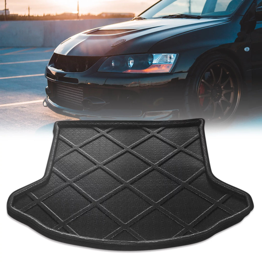Unique Bargains Black Rear Trunk Tray Boot Liner Cargo Floor Mat Cover for Mazda -5 2013-2016