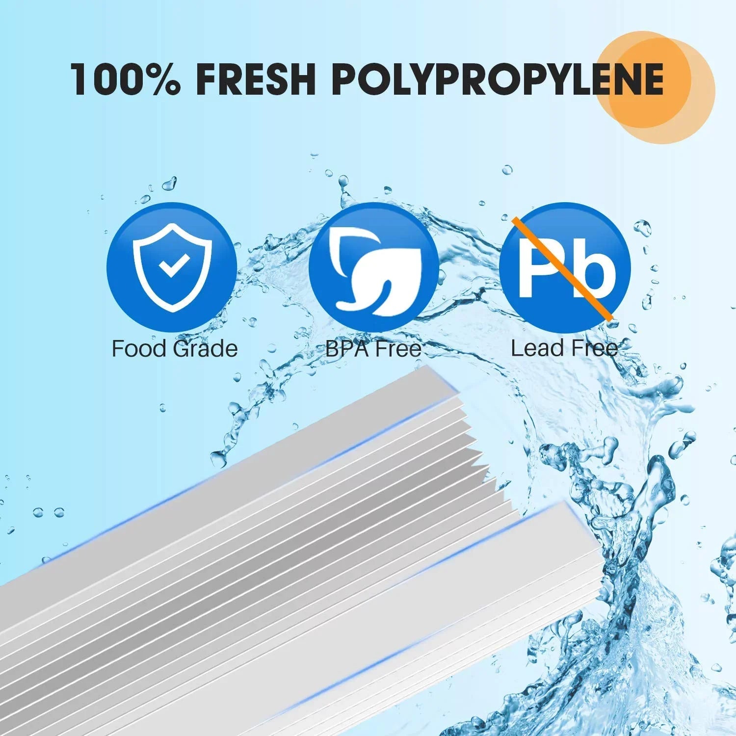 10" x 4.5" Whole House Pleated Sediment Filter for Well Water, Replacement Cartridge for  , Culligan -, Pentek -, DuPont , American Plumber , , 3Pack