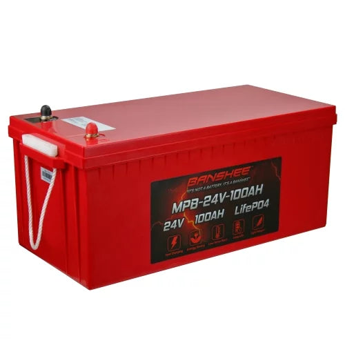 24V 100AH LiFePO4 Energy Storage | 5-Year Warranty | High-Performance Battery for Solar and Off-Grid Systems
