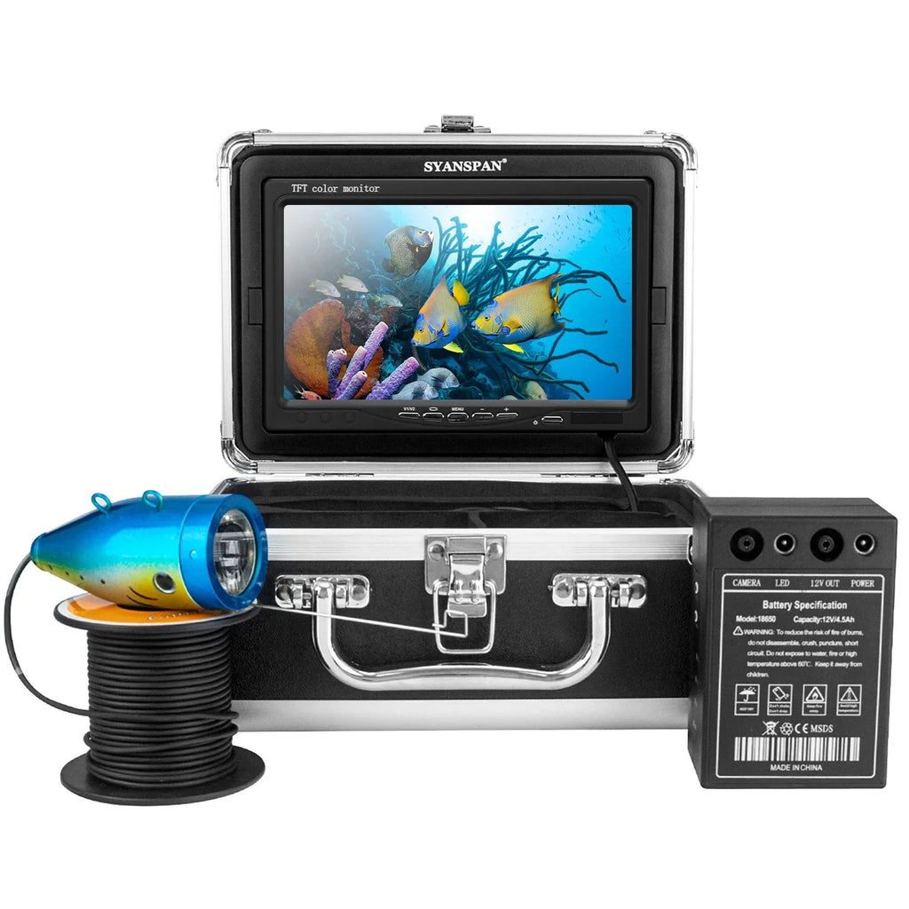 7 Inch 1200TVL Underwater Fishing Camera Fish Finder 12 Infrared  Lamps 15M for Ice Sea Fishing