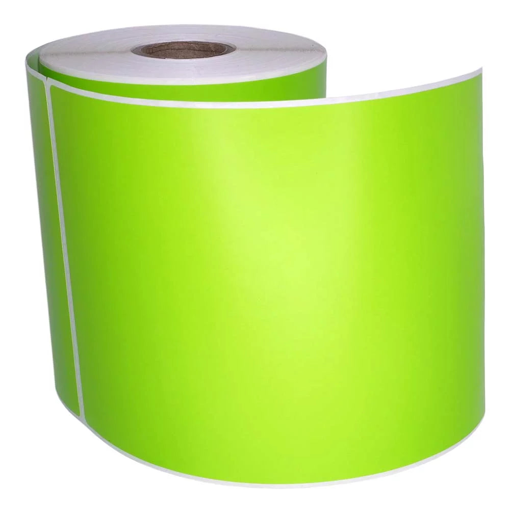 6 Rolls 4"x6"  Color Direct Thermal Shipping Label Compatible with Zebra Eltron Printers