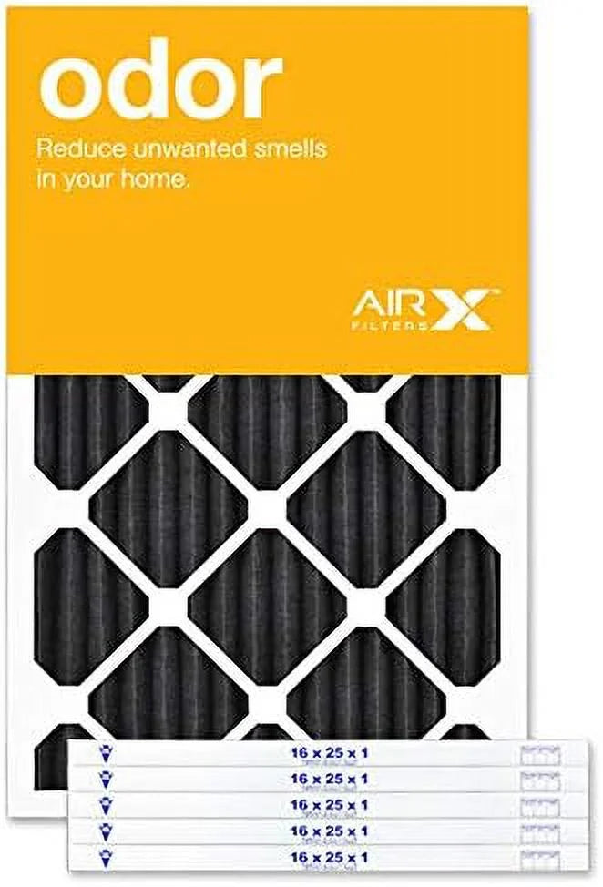 Airx  16X25x1  8 Carbon Pleated Air Filter - Made In The - Box Of 6