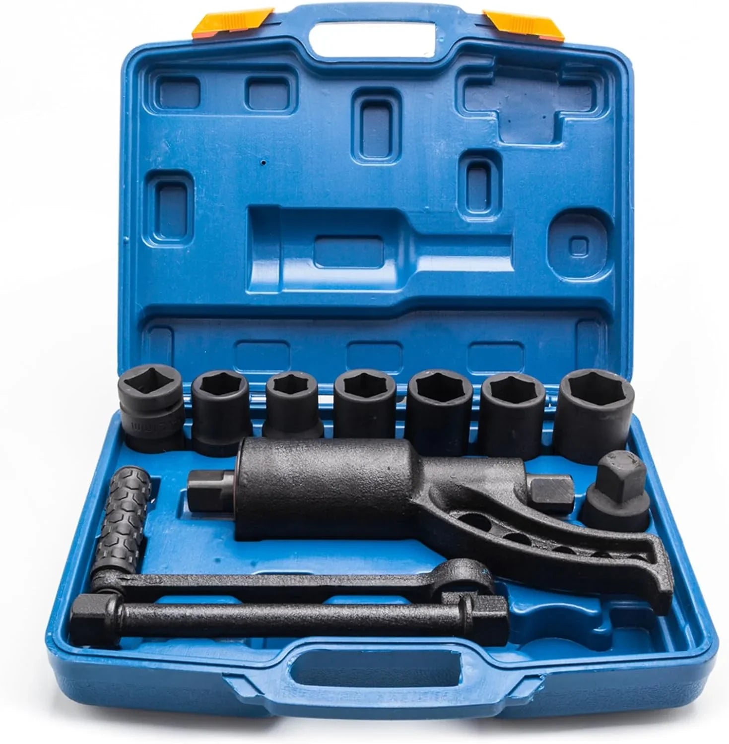 1:58 Heavy Duty Torque Multiplier Set 4800  Lug Nut torque Set Lugnut Remover with Case Labor Saving Tool 8pcs Socket Black