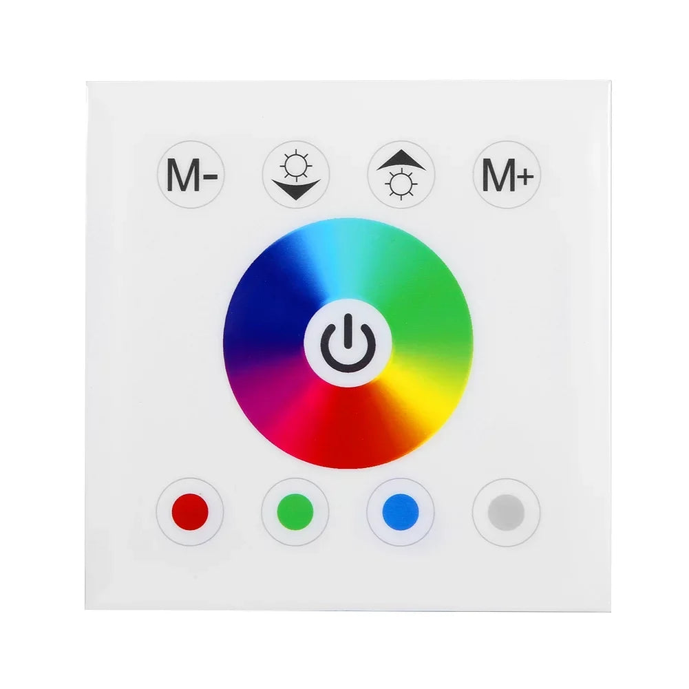 Kathlen Touch Panel Controller - Wall Mounted Colorful   Touch Panel Controller Dimmer Switch for  Strip Light(White)