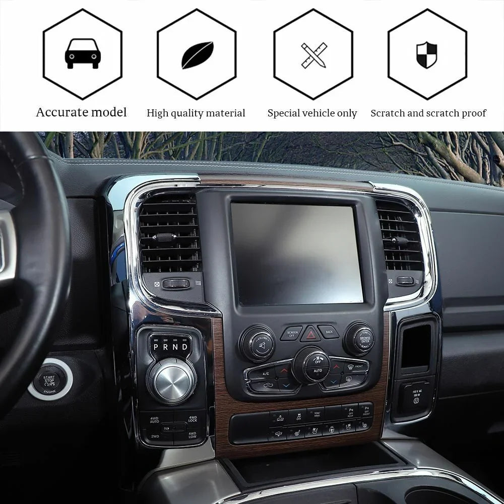 Teledu Chrome Center Console Navigation Side Panel Cover Trim