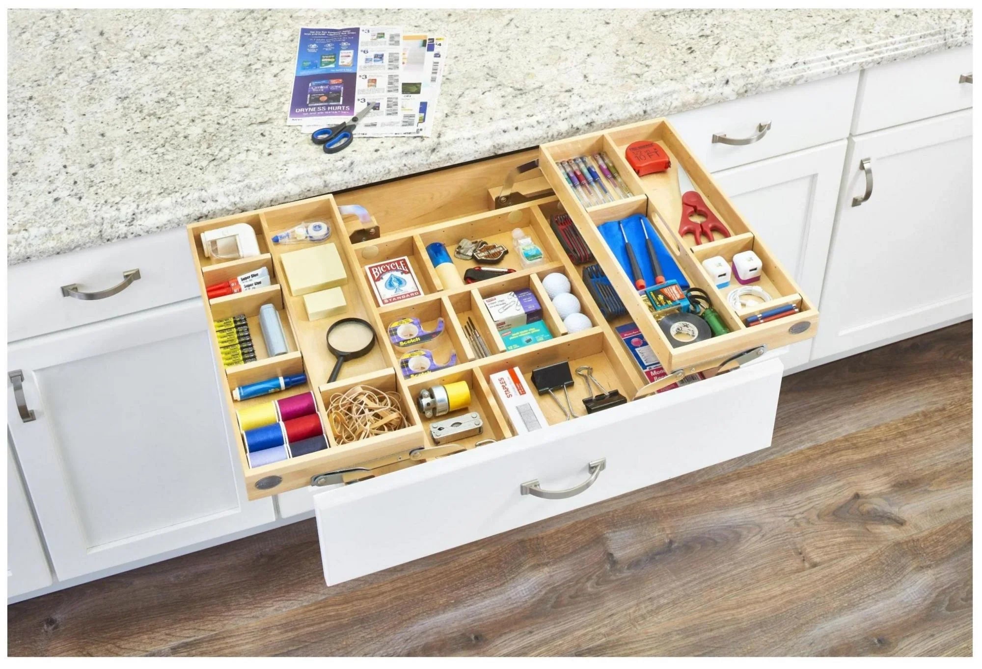 Rev--Shelf 4Wtmd-24H-1 4Wtmd Series Tiered Kitchen Organizer Drawer For 24" Cabinets -