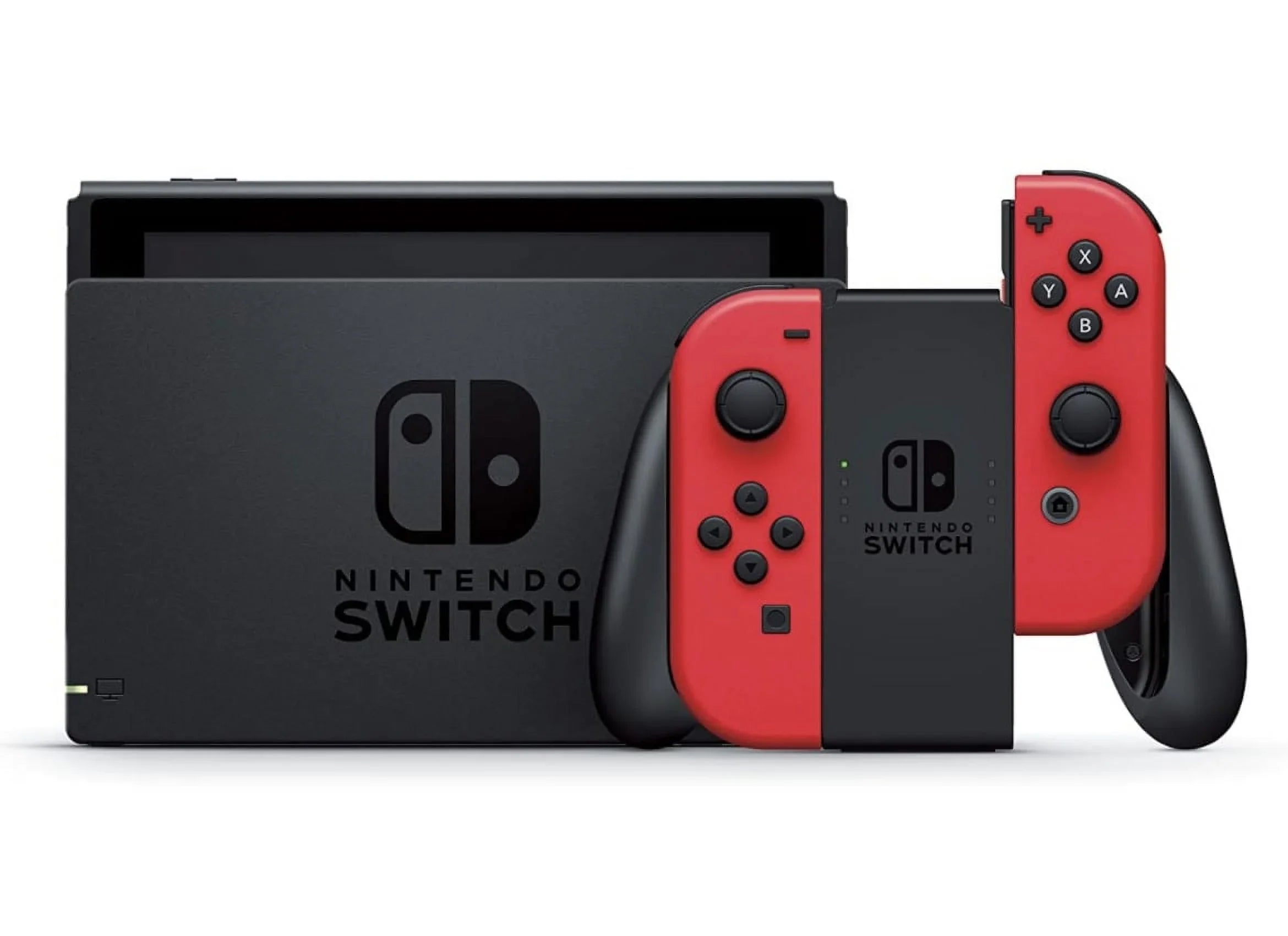 Nintendo Switch Mario 40th Edition Console - Red Joy-Con - Choose One of Three Download Mario Games + Sonic Superstars + Sonic Mania + 64GB MicroSD Memory card + Switch Carrying Case