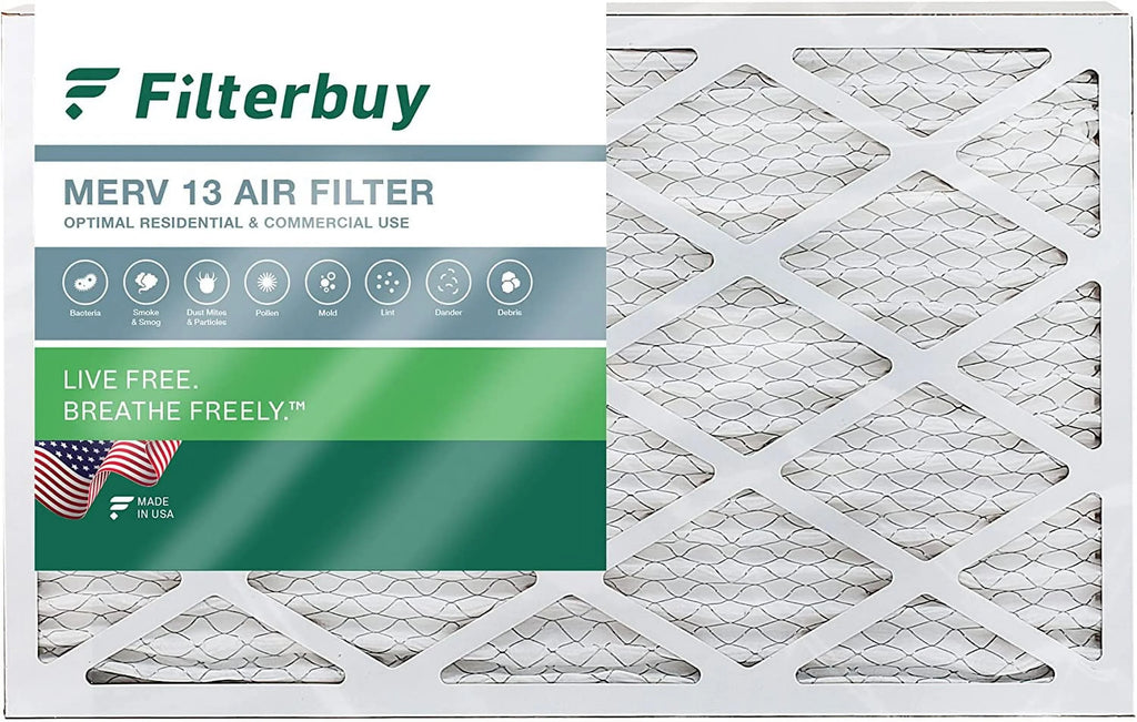 Filterbuy 16x25x2  13 Pleated   Furnace Air Filters (1-Pack)