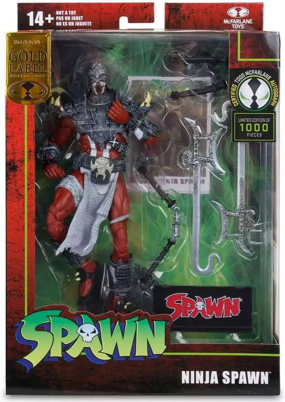 McFarlane Gold Label Collection Ninja Spawn Action Figure (Autographed)