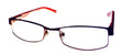 Converse Womens Red Ophthalmic Soft Rectangle Metal Frame Nitro 46mm
