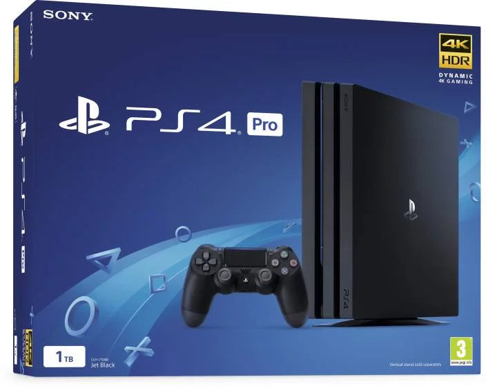 Sony PlayStation 4  1TB Gaming Console Black,  Cable 2 Controller With Cleaning Kit Like New