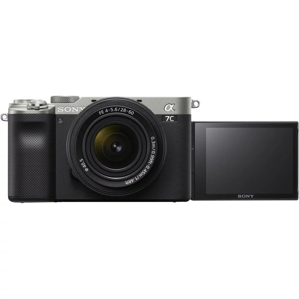 Sony Alpha a7C Mirrorless Camera / 28-60mm Lens Silver / - Basic Bundle