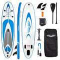 Blue Stream 10' Stand Up Paddle Board with Premium  Accessories & Backpack, Non-Slip Deck, Waterproof Bag, Leash Paddle, and Hand Pump