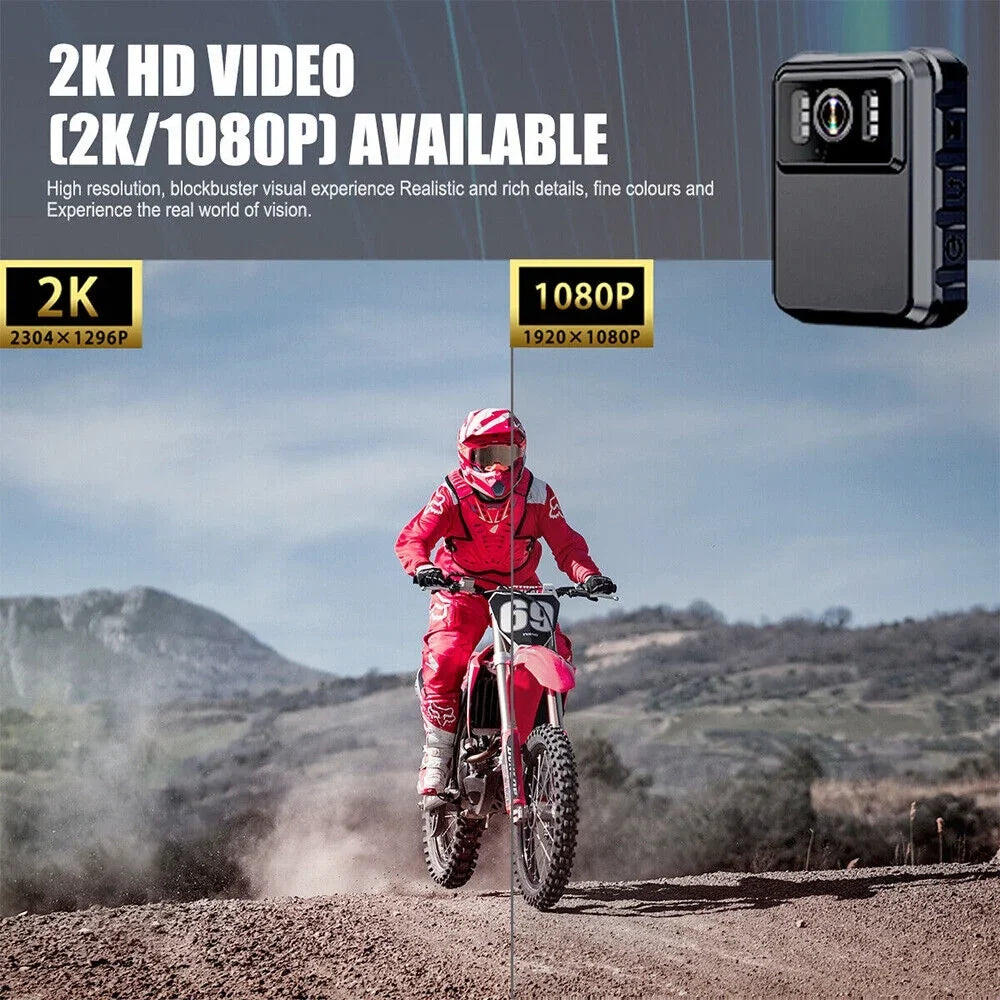 Police Body Camera - Mini Camcorder with 1080P Audio Video  and  Night Vision