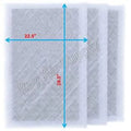 24x31 Replacement Filter Pads Compatible with MicroPower Guard Air Cleaner (3 Pack)