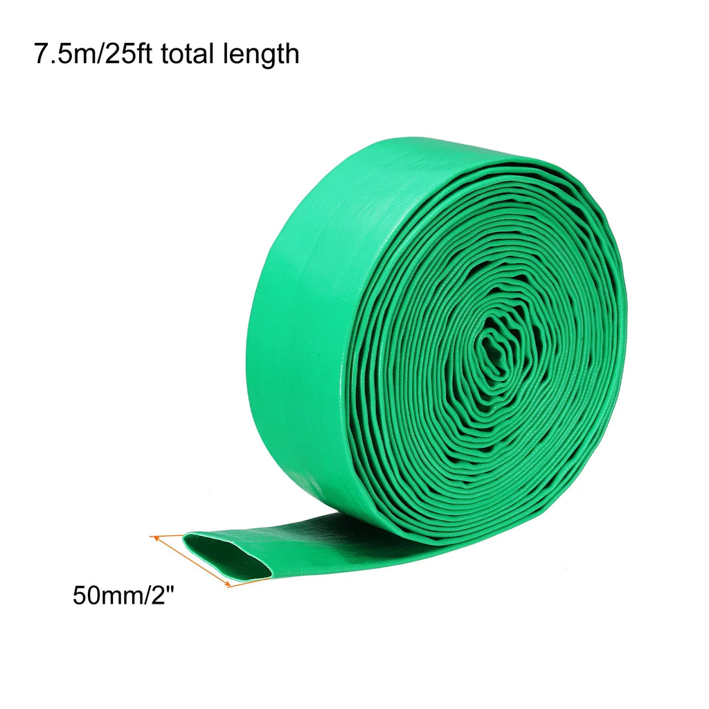 Backwash Hose 2" Dia 25ft 0.3MPa High Pressure  Reinforced Discharge Hoses for Swimming Pool