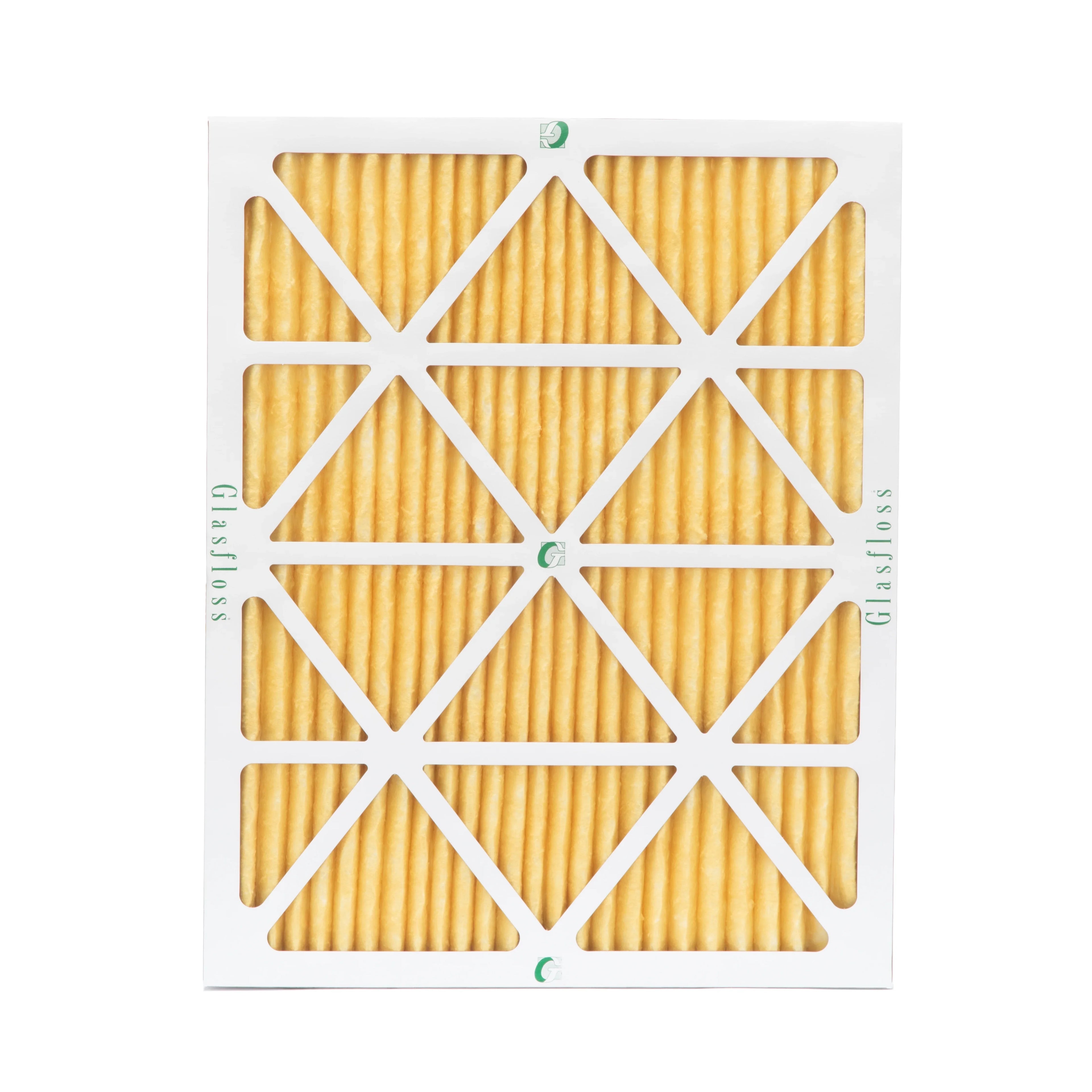6 Pack of 18x24x1  11 Pleated Air Filters by Glasfloss. Actual Size: 17-1/2 x 23-1/2 x 7/8