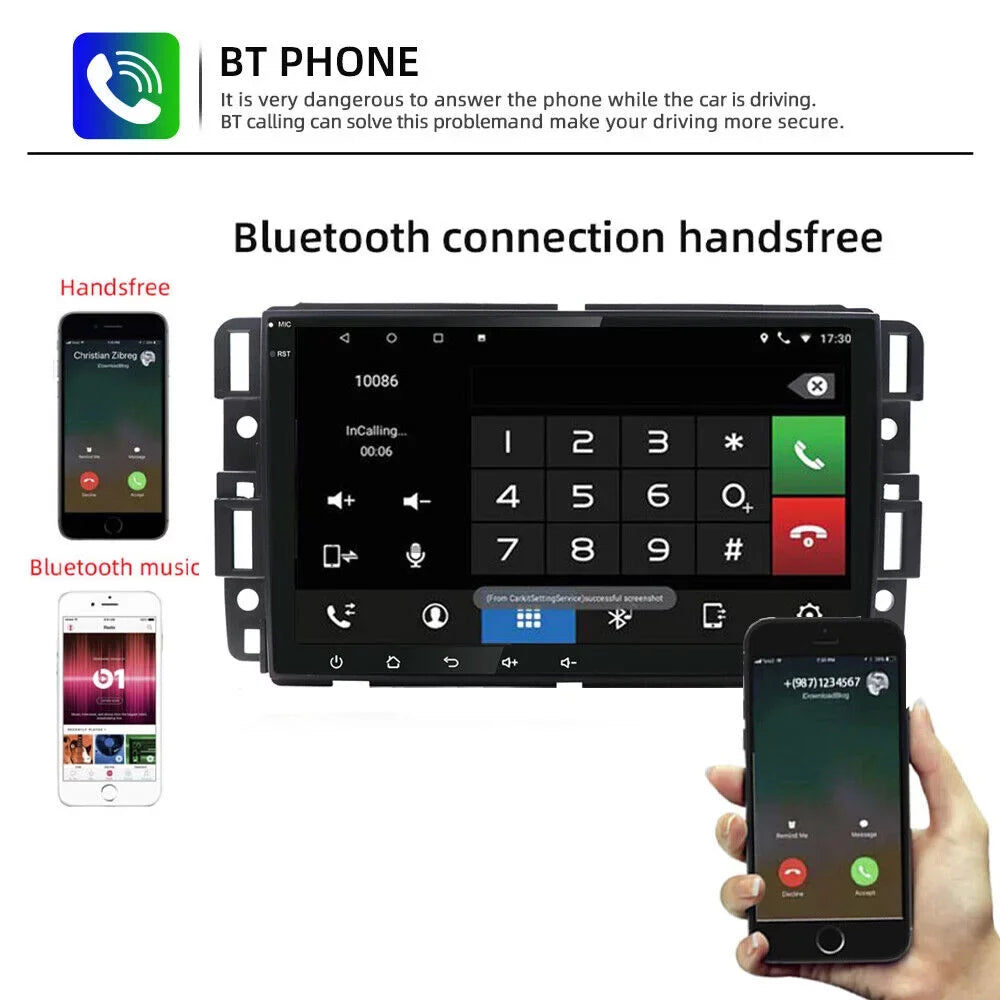 Android 10 Car Radio   Player for  Sierra Chevrolet Silverado Yukon Acadia 8" Quad Core Radio Para Carro