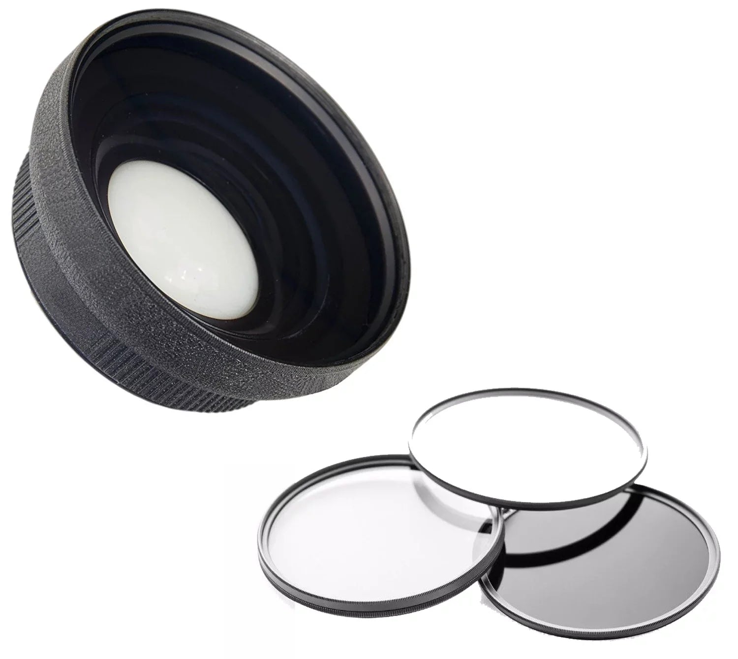 Sony Cyber-shot -  0.5X High Definition Super Wide Angle Lens w/ Macro (Includes Lens/Filter Adapters) + 3 Piece Lens Filter Set