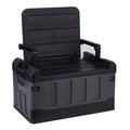 Car Trunk Organizer Crate Car Storage Bins for Sedan Home Office Backpacking Black