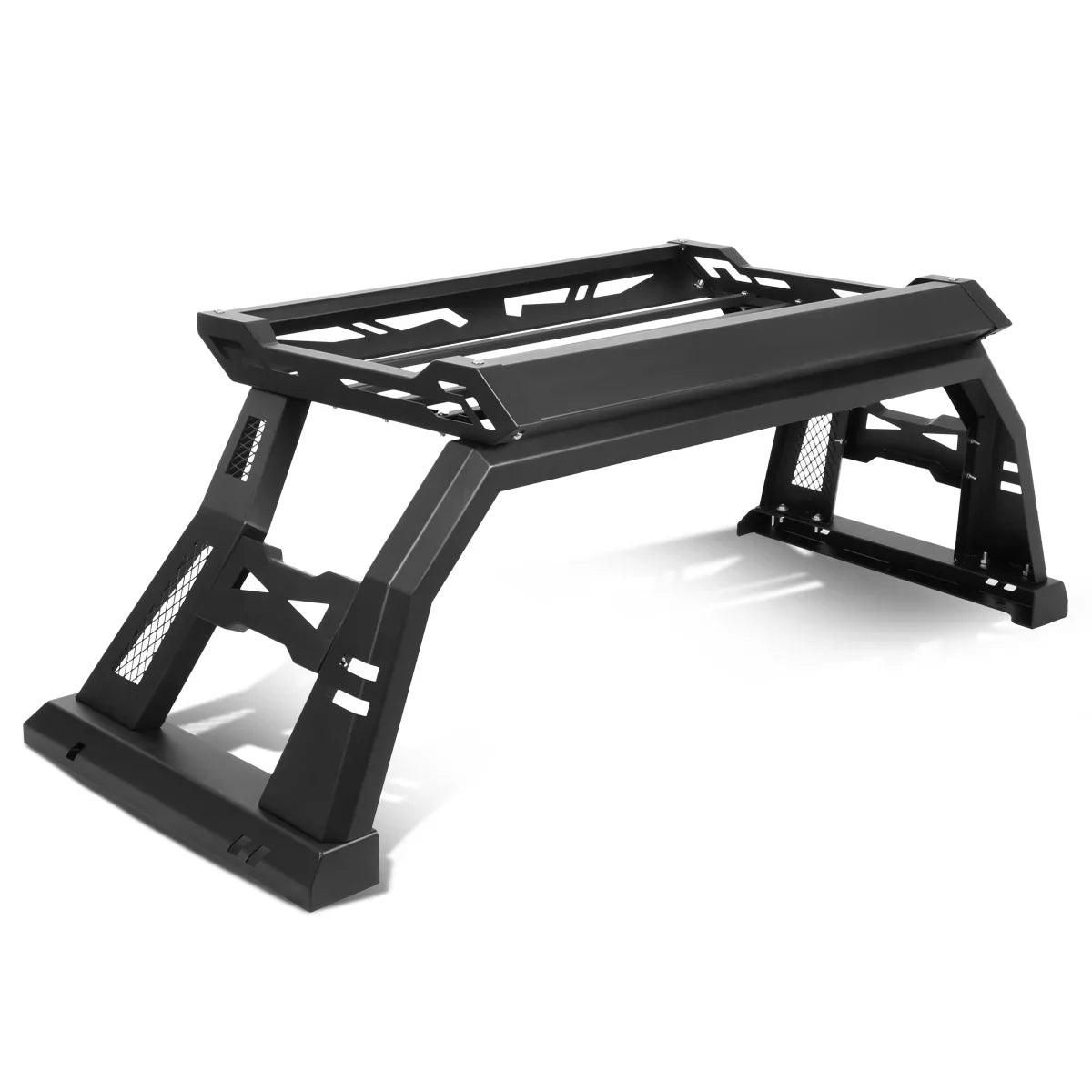 Motoring -006 For 2005 to 2020 Toyota Tacoma Square Style Offroad Truck Bed Roll Bar+Cargo Box