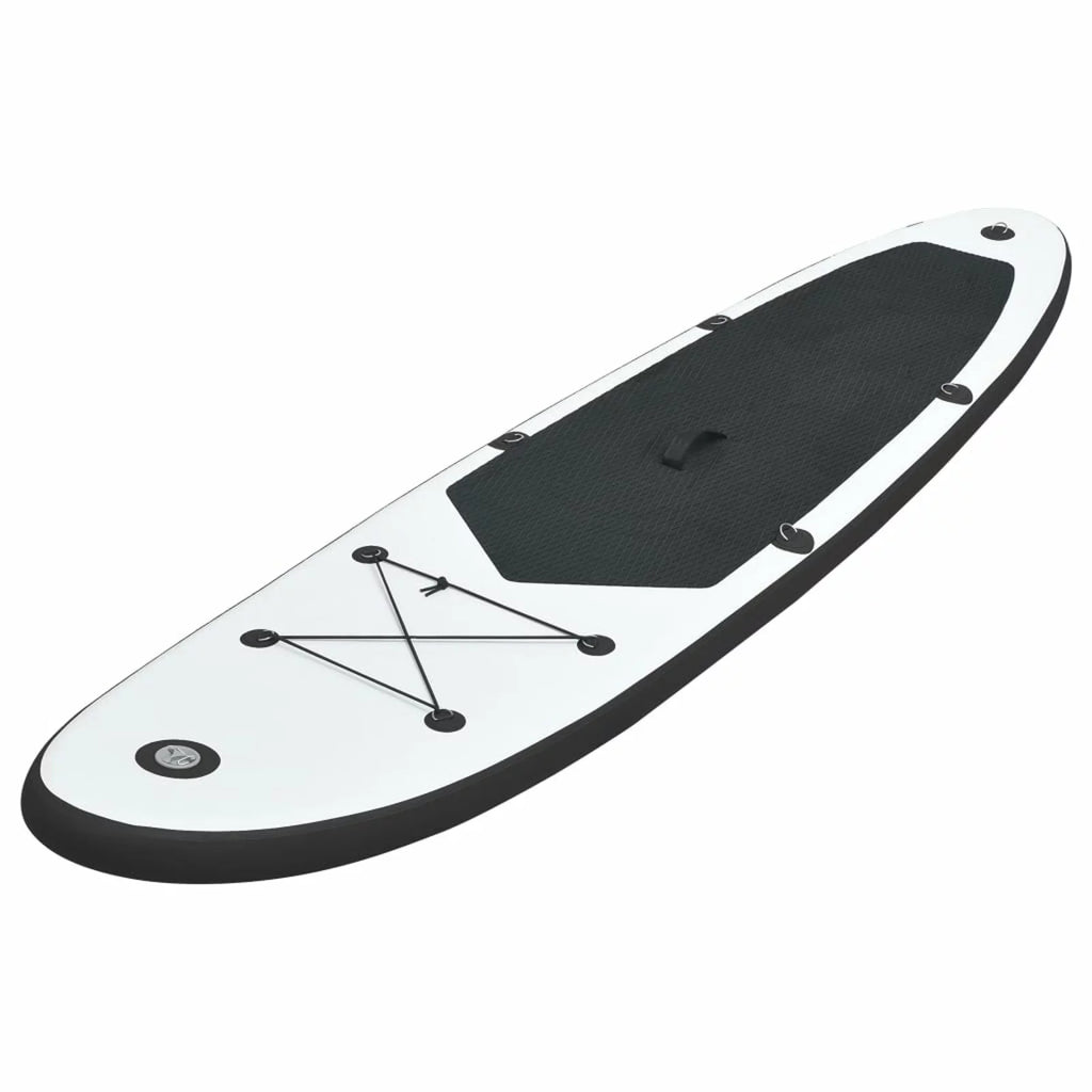Andoer Inflatable Paddleboard Set Black and White