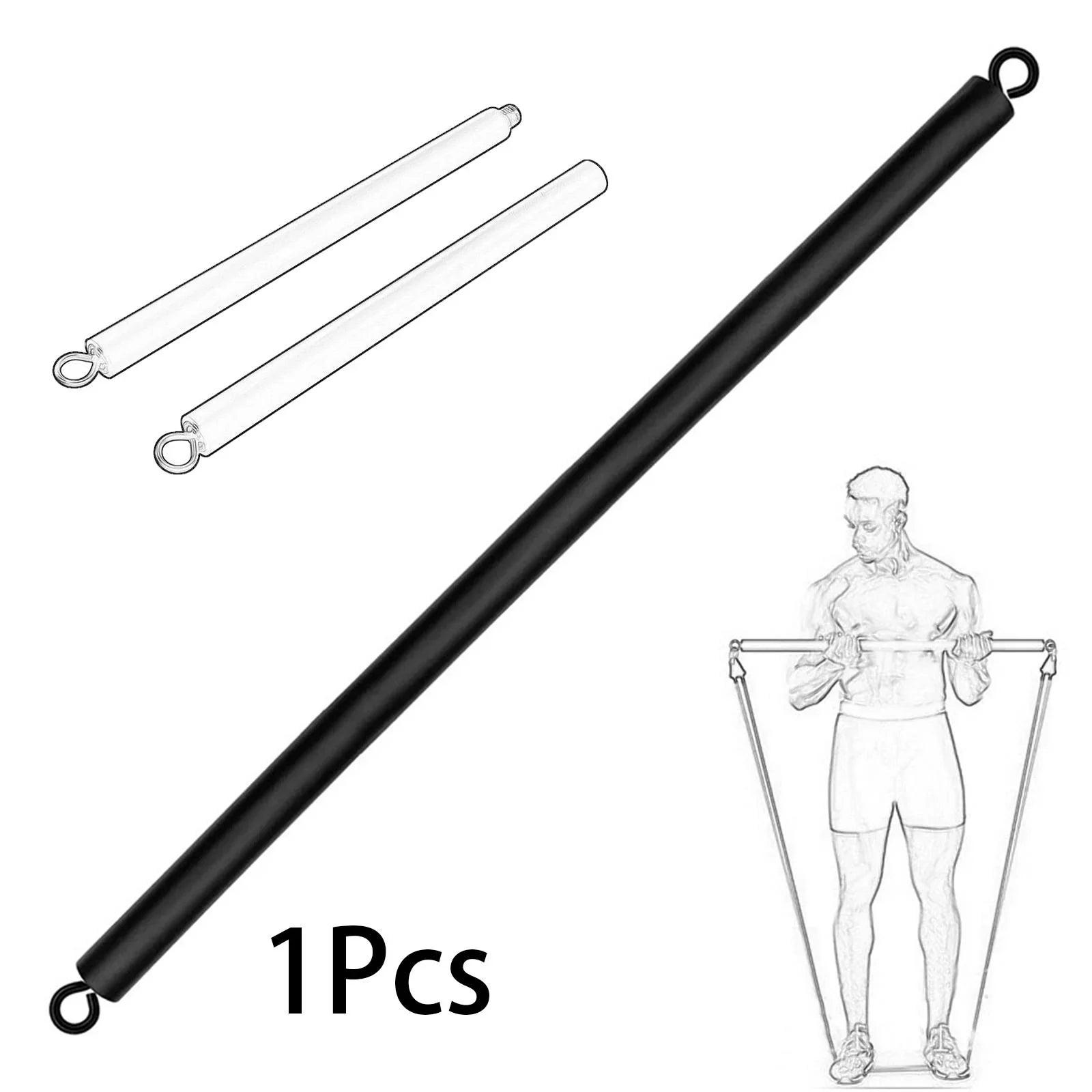 Pilates Bar Pull Down Bar Heavy Duty  Pulldown Attachments Cable Machine Attachment Bar Straight Bar for Home Shoulder