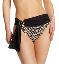 Vince Camuto Logo-Ring Belted High-Leg Bikini Bottoms