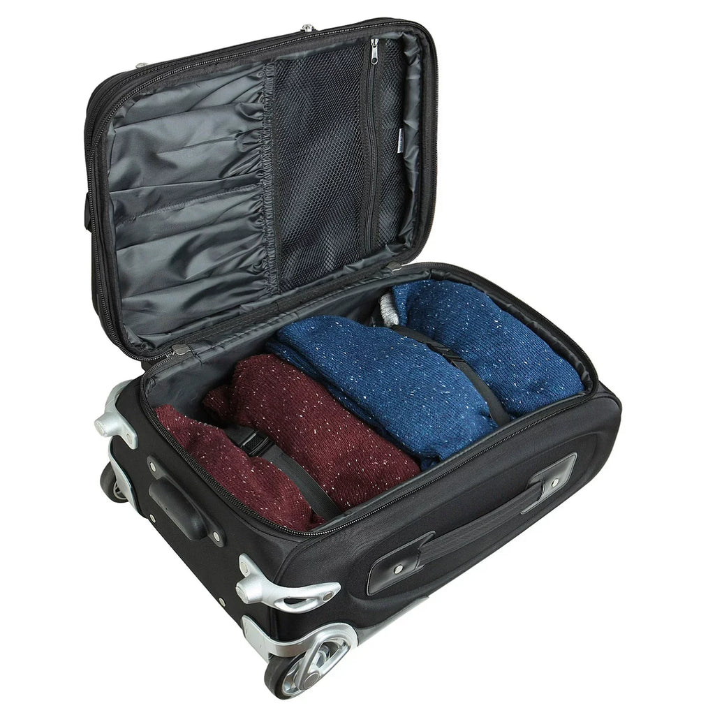Black Iowa State Cyclones 21" Softside Rolling Carry-On Suitcase