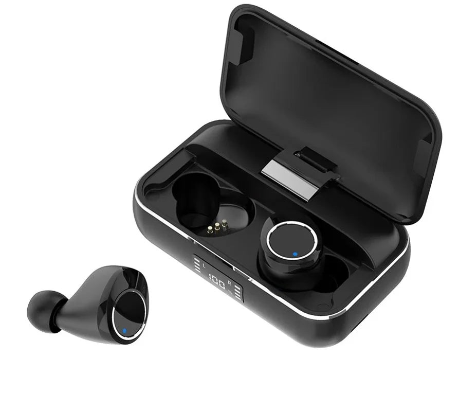 Wireless Earphones  Headphones True Stereo Earbuds w Mic Charging Case  for Samsung Galaxy A30s    5G  5G  A10s A10e A03s A02s  - Sonim   - Sony Xperia 1