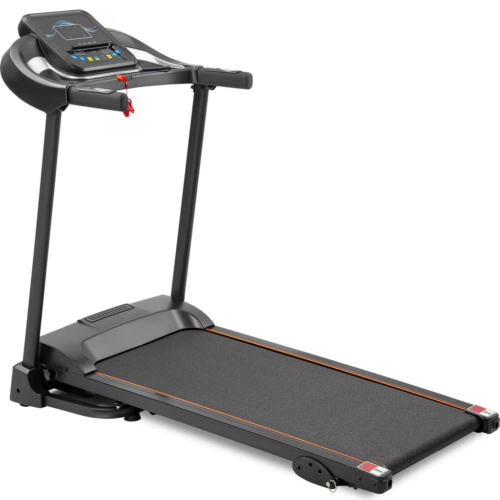 Compact Easy Folding Treadmill   Motorized Running and Jogging Machine Packed