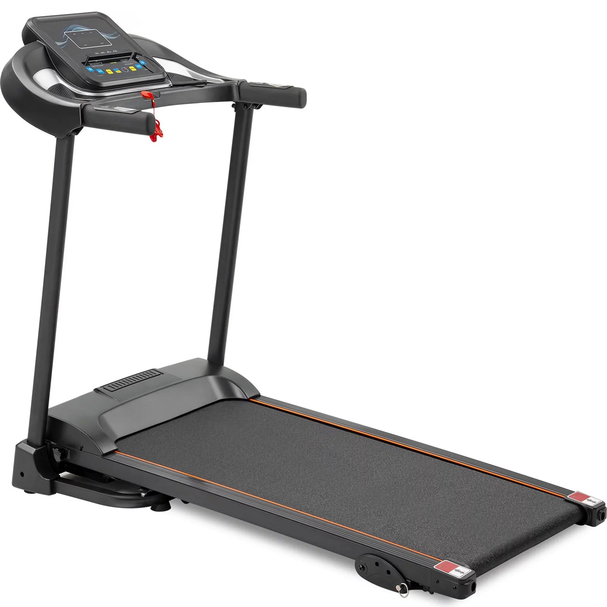 Compact Easy Folding Treadmill   Motorized Running and Jogging Machine Packed
