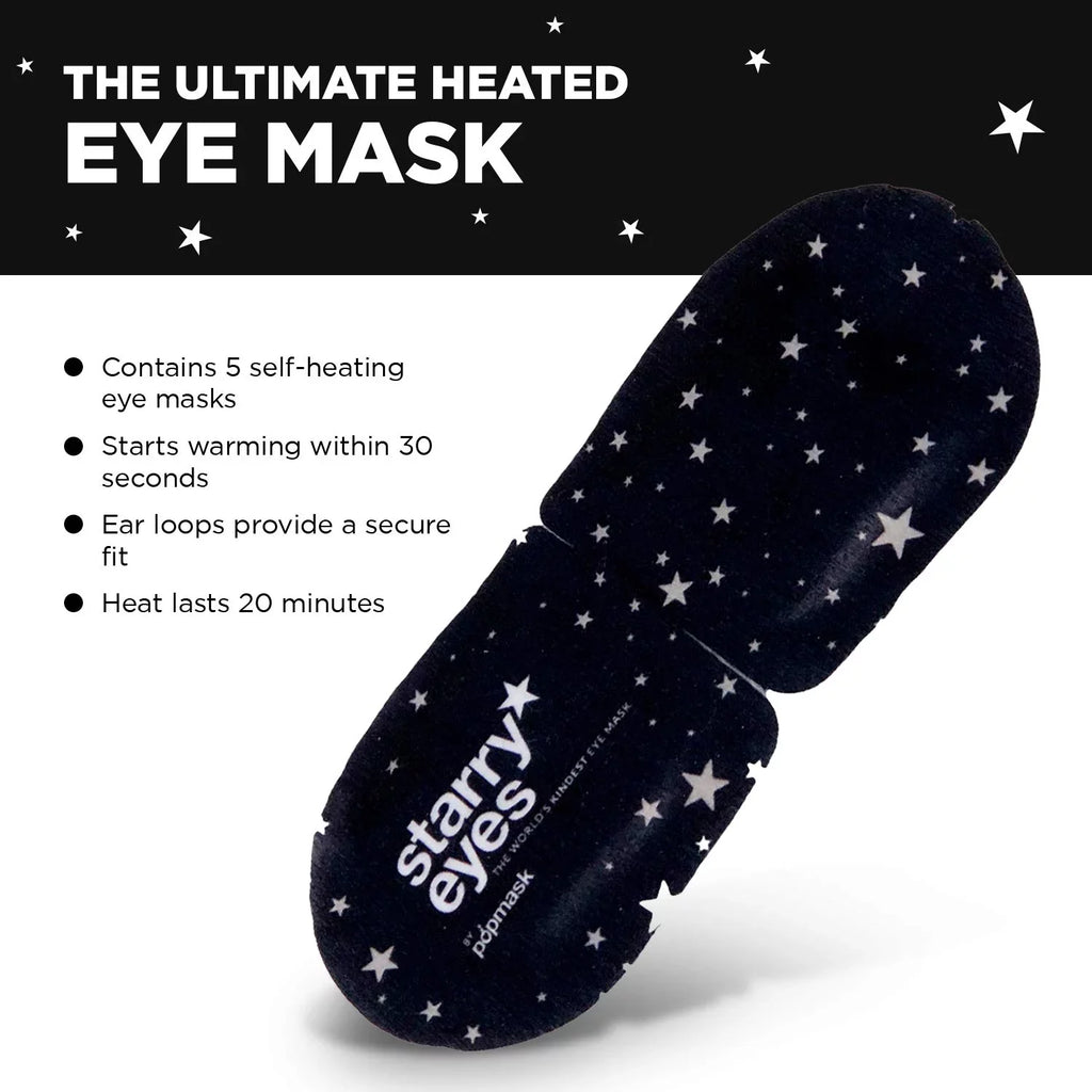 Popmask Starry Eyes Self Warming Eye Mask, 5 Count, 3 Pack, 15 Count Total