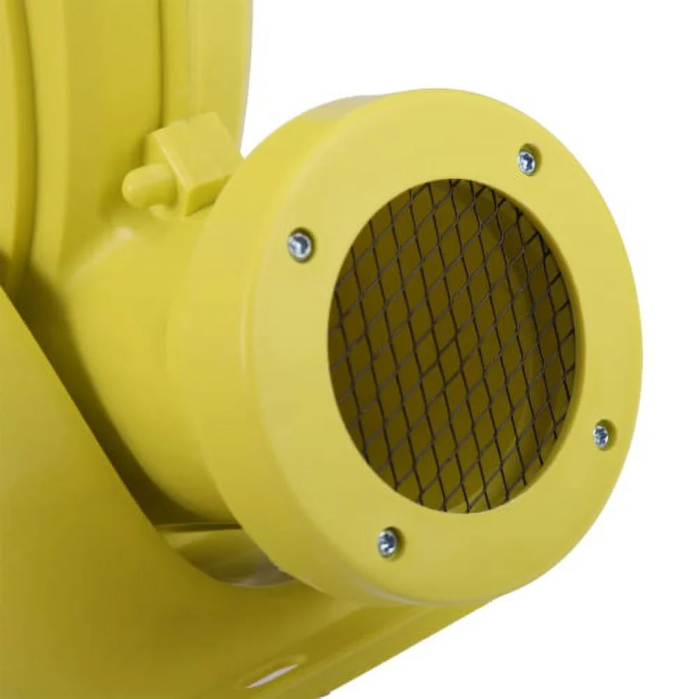 680  Air Blower, Pump Fan for Inflatable Bounce Castle, Water Slides, Safe, Portable - Yellow and Green