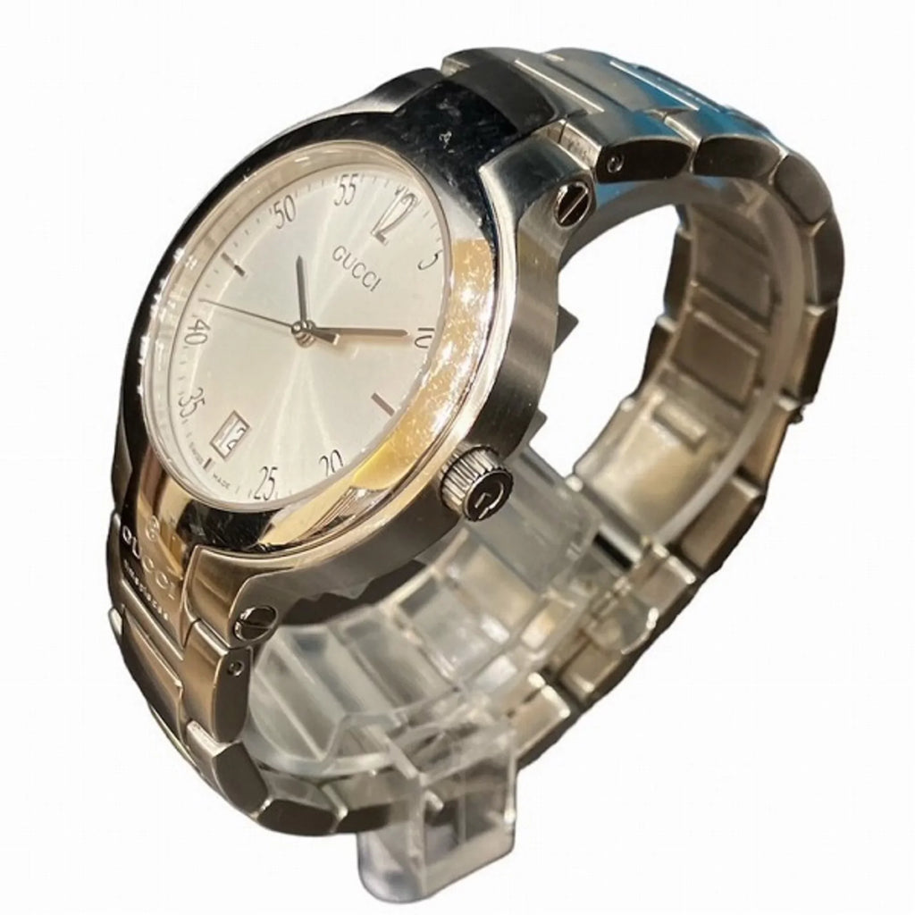 Pre-Owned Gucci  8900M quartz silver watch ladies (Good)
