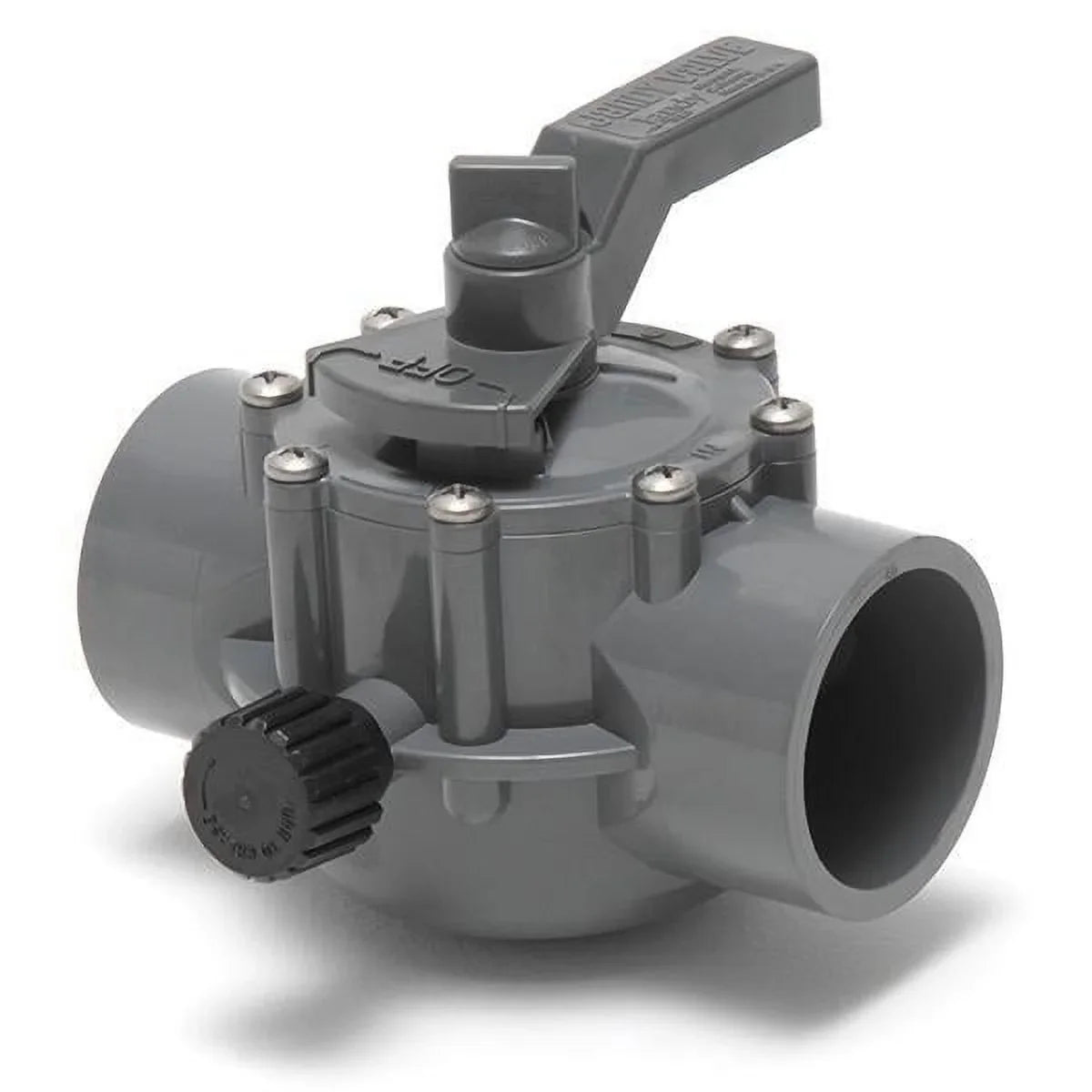 Zodiac Jandy/Teledyne Laars Diverter Valve,  2" s/2-1/2" spg Pos Seal, 2 Way, Gray Part # 2876