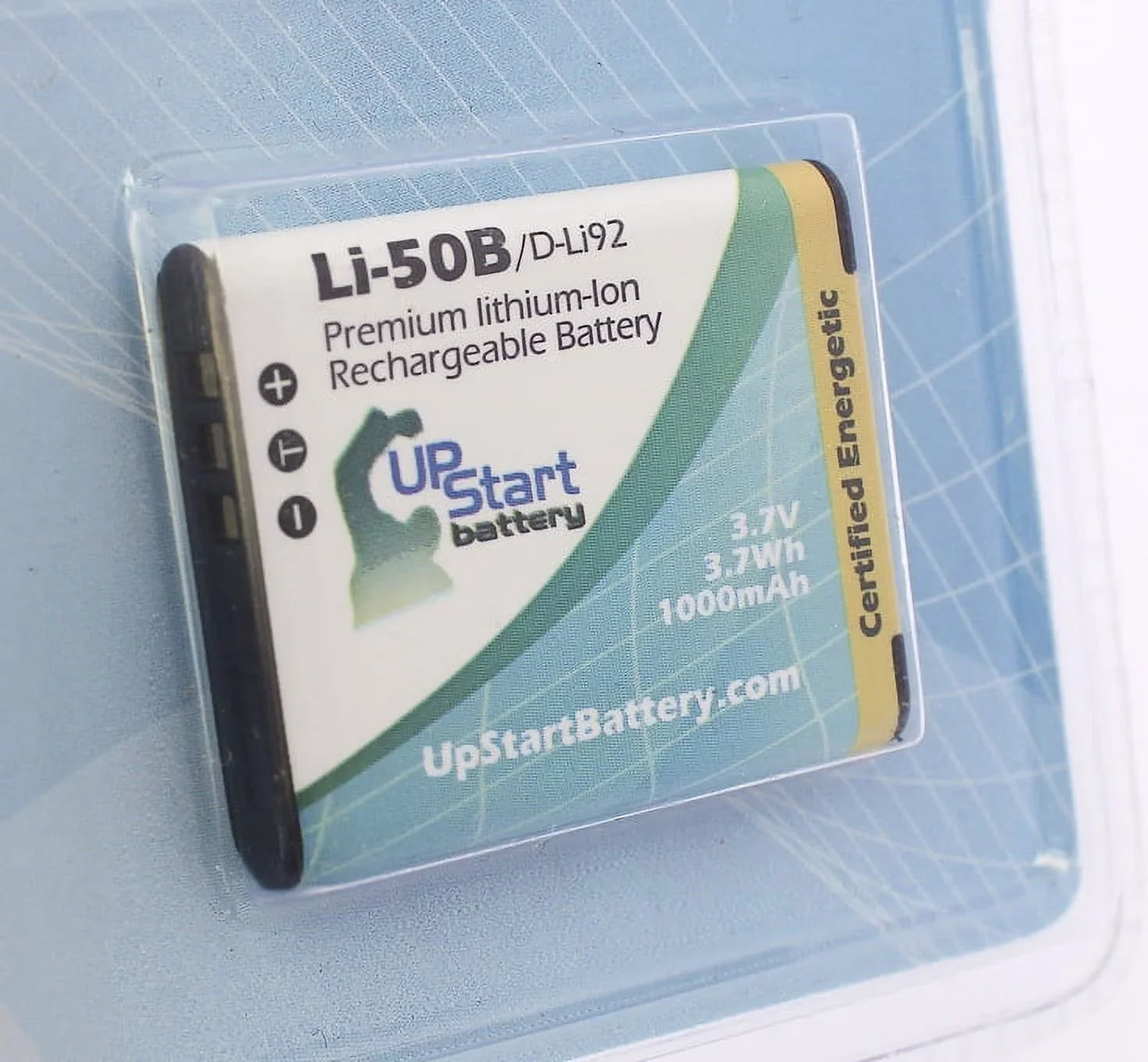 2x Pack - UpStart Battery Olympus -620 Battery - Replacement for Olympus -50B Digital Camera Battery (1000mAh, 3.7V, Lithium-Ion)