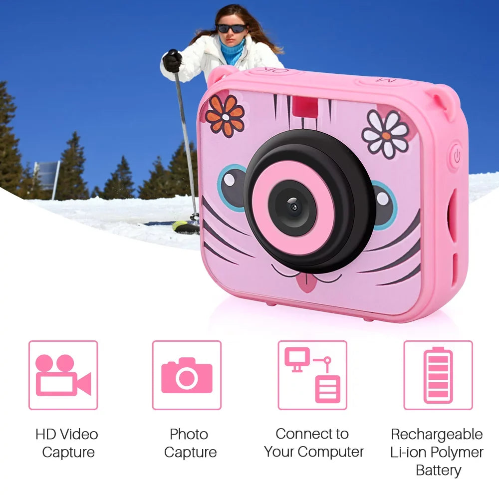 Video Camera,12mp Waterproof 30m Built-in Battery 30m Built-in Children Video Kids Camera Battery New Hunya Laojia