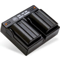 2 - Batteries and Dual Bay Battery Charger for Nikon    1             Cameras